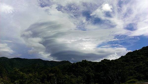 形狀奇特的豆莢雲朵 形狀奇特的豆莢雲朵