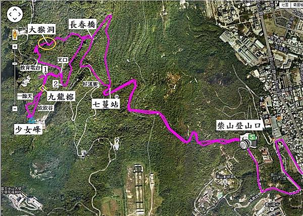 柴山探秘GPS記錄Map 柴山探秘GPS記錄Map