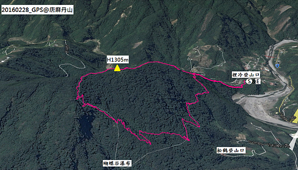 唐麻丹山O型GPS路線地圖 唐麻丹山O型GPS路線地圖