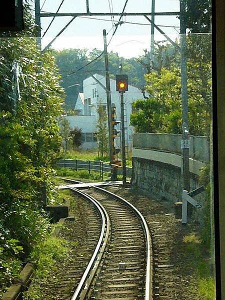 江之島電車過彎