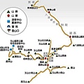 玉山群峰地理位置關係Map