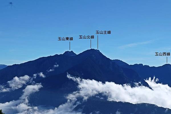 玉山群峰剪影