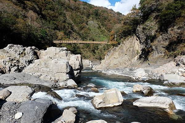 秀巒野溪溫泉往玉峰溪下游