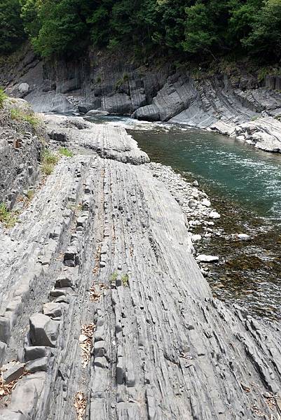 泰崗溪河床岩層節理平行特別