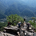 大岩壁筍尖俯瞰東南稜線風景