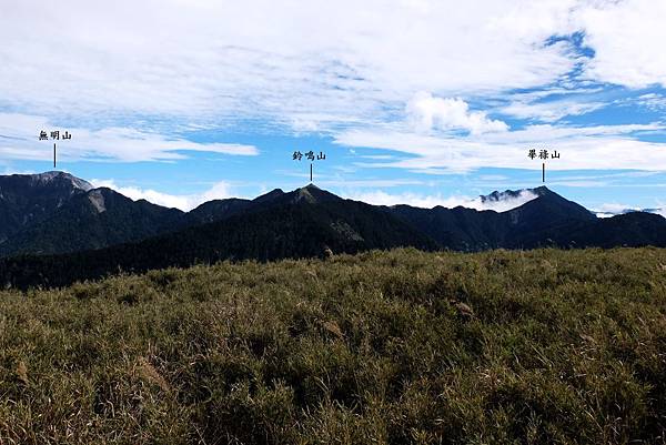 登閂山途中展望北二段風景