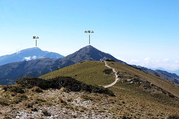 三叉山眺望向陽山