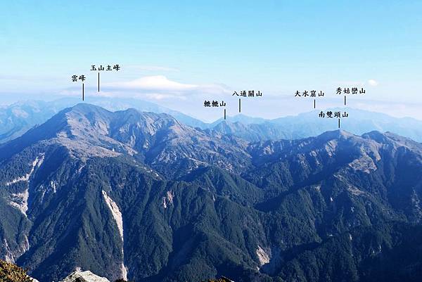 向陽山往北眺望風景