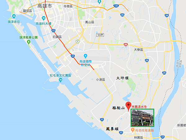 高雄市林園區清水寺位置Map