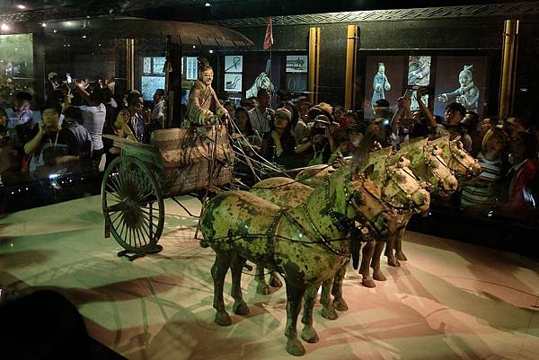 秦始皇帝陵文物陳列館展示青銅馬車