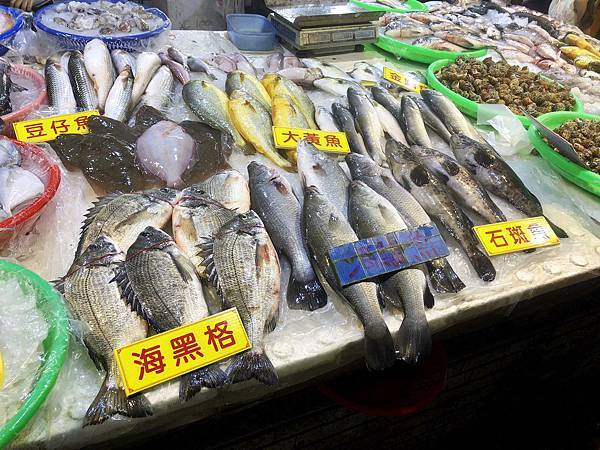 石斑魚、海黑格、大黃魚、鱸魚