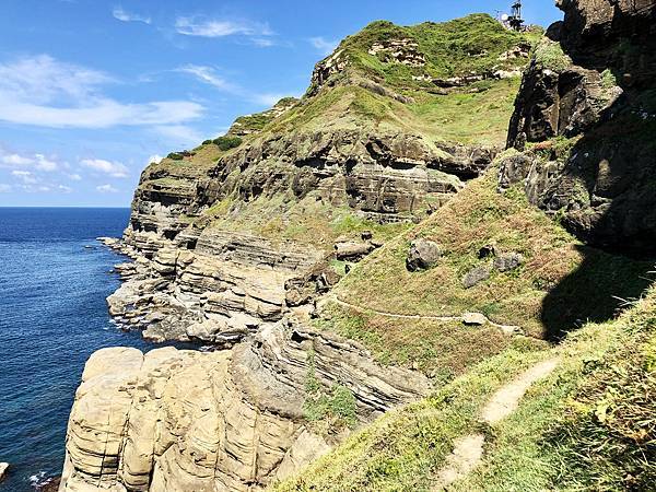 鼻頭角海崖侵蝕嶼海階絕壁風景