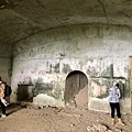 「隧道」連接「北柴山隧道砲堡」內部