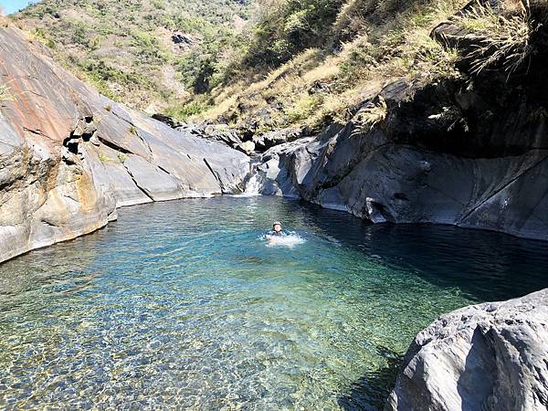 抵達卡地給洋溪「２號深潭」