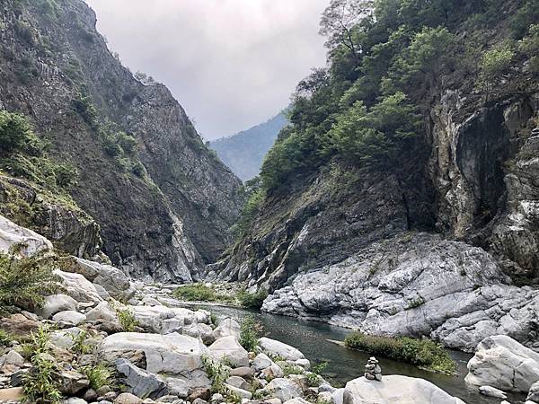 上溯大甲溪河谷風景