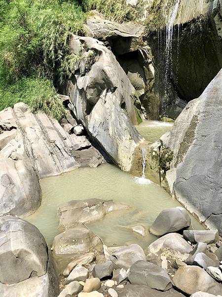 崎溜瀑布中層水潭