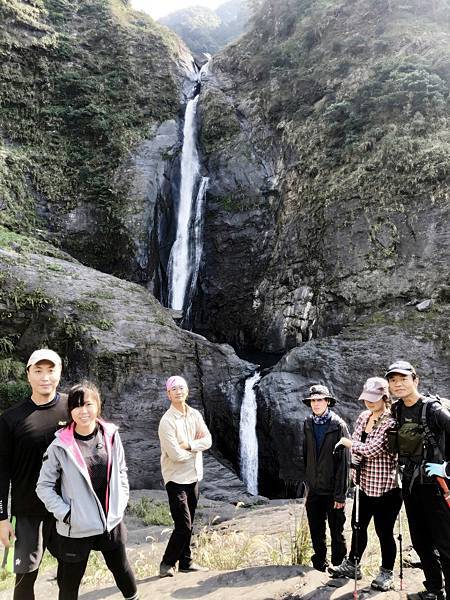 「陰陽瀑布之陽瀑」合影