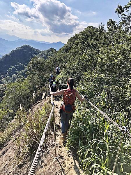 進入繩欄確保路線