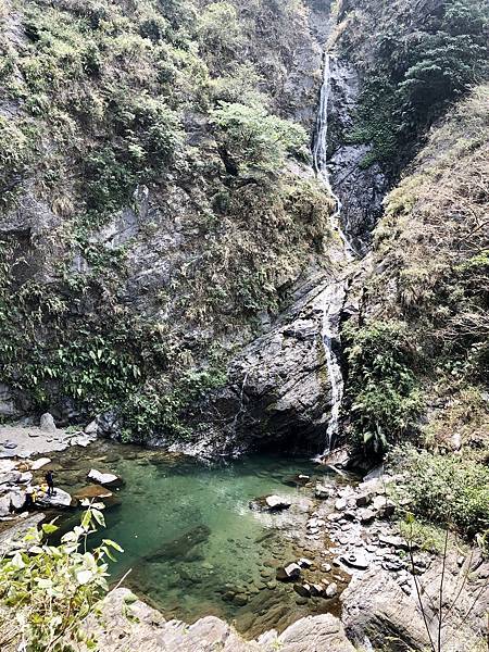 步道眺望霧台瀑布全景