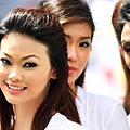 Malaysian grid girls on grand prix Sunday, Malaysian Grand Prix, Sepang, April 4, 2010.jpg