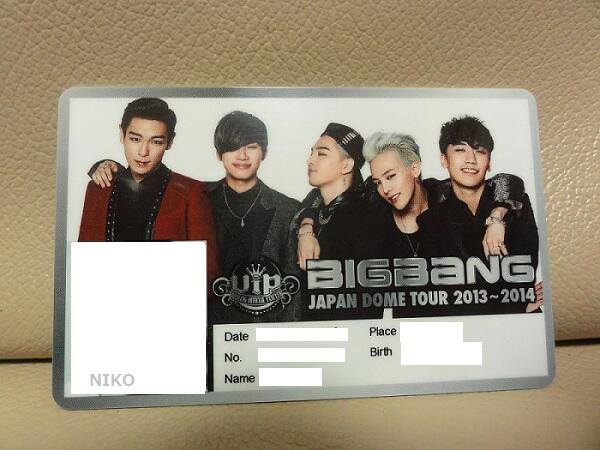 BIGBANG JAPAN DOME TOUR 2013~2014 VIP席門票