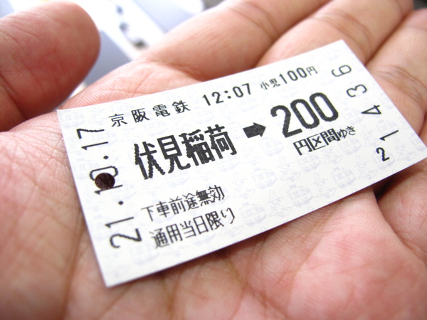 近鐵車票,一張要台幣72元= =