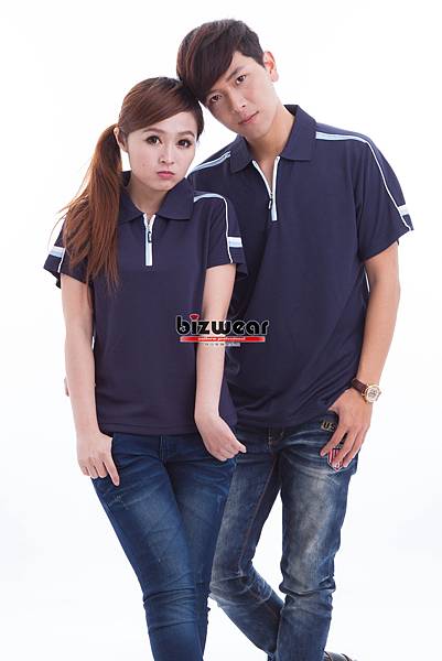 拉鍊Polo肩配色-深藍色1.jpg