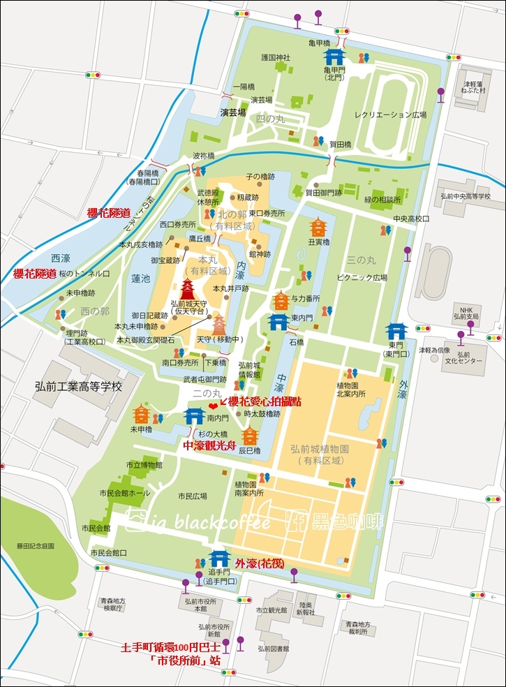 《賞櫻》【青森．弘前】弘前城、弘前公園．賞櫻名勝百選名所