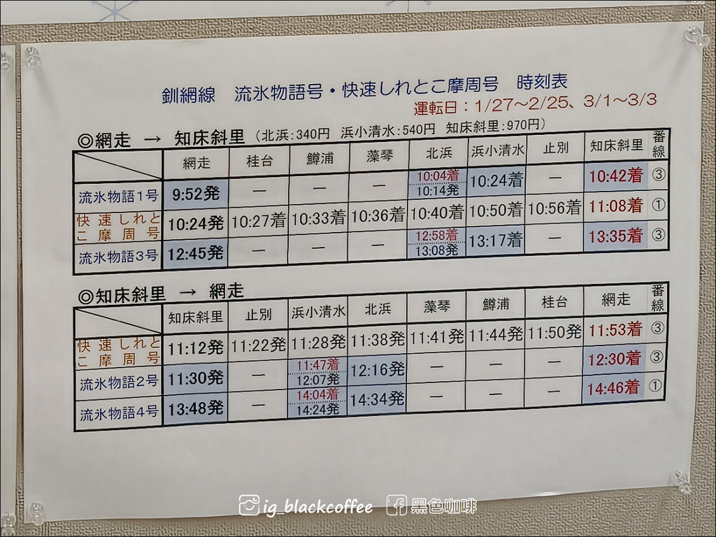 《遊》【北海道．網走】流冰物語號．冬季限定 - 最美雪國列車