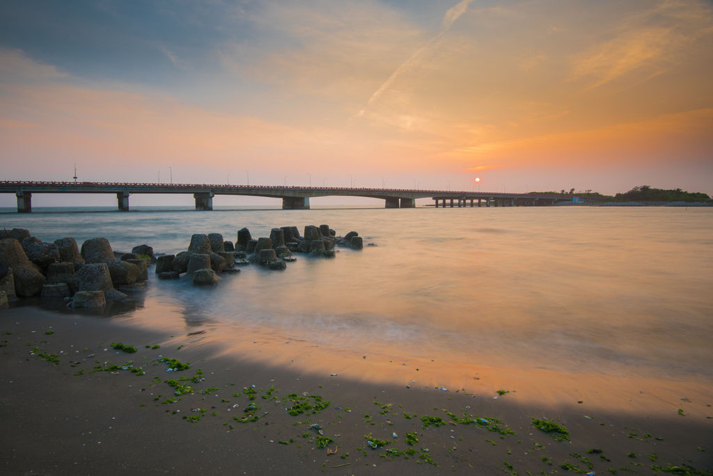 四草大橋夕陽3