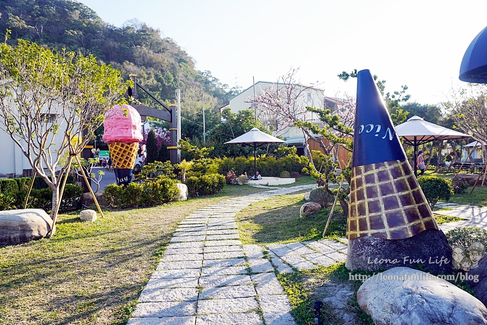 台中免門票景點Nice Day義式冰淇淋泰安賞櫻松吃冰下午茶巨無霸甜筒好好拍DSC06827-2.jpg