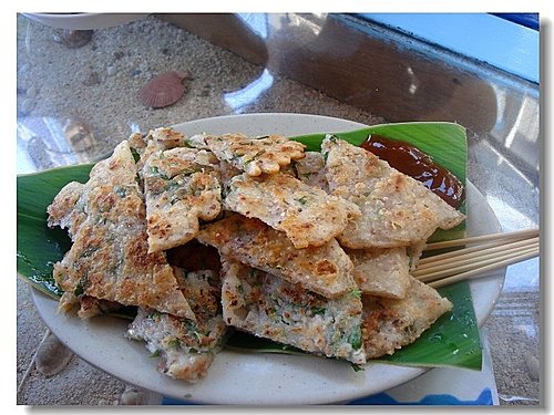 綠島傳統美食--海草花生芡粿