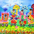 林佩穎「火車快飛」  班別：兒童美術B
