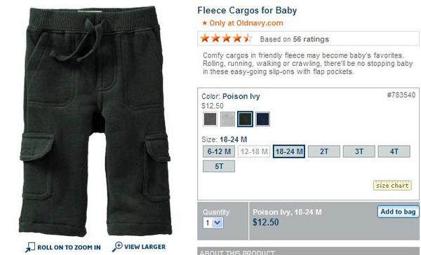 Fleece Cargos for Baby_1.JPG