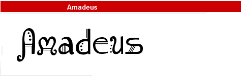 字型:Amadeus