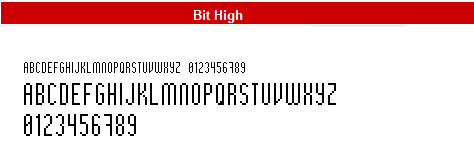 字型:Bit High