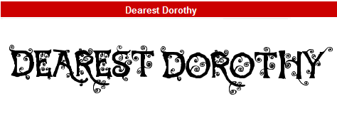 字型:Dearest Dorothy