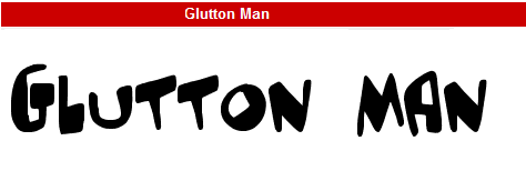 字型:Glutton Man