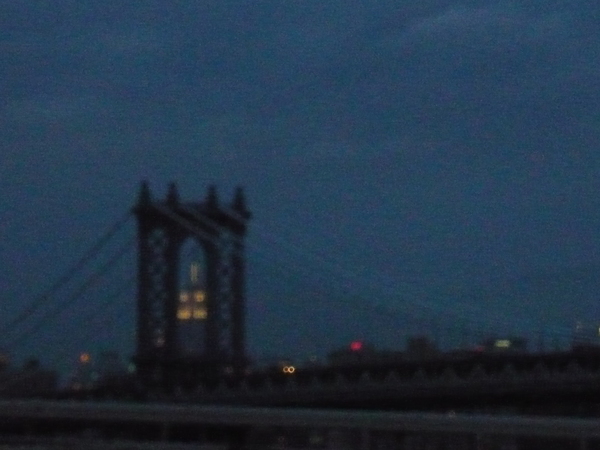 Empire State Building and Manhattan Bridge. Taken from Brooklyn Bridge.
