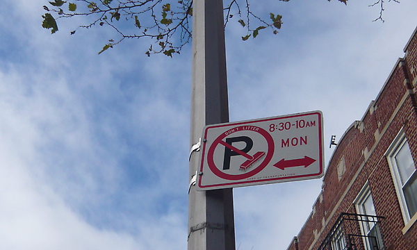 Street Cleaning sign