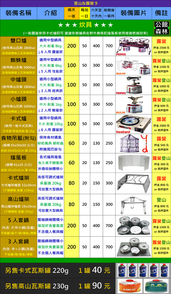 露營用品9 露營用品9