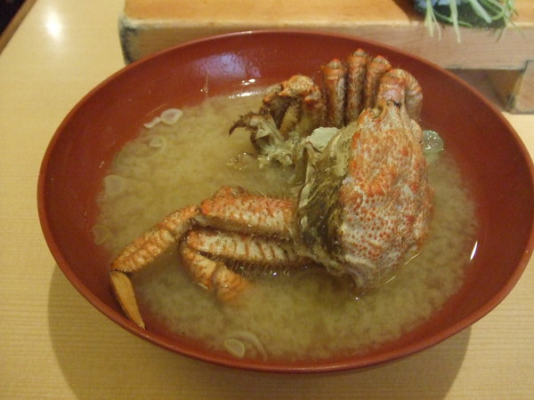 螃蟹湯，還OK，525日圓