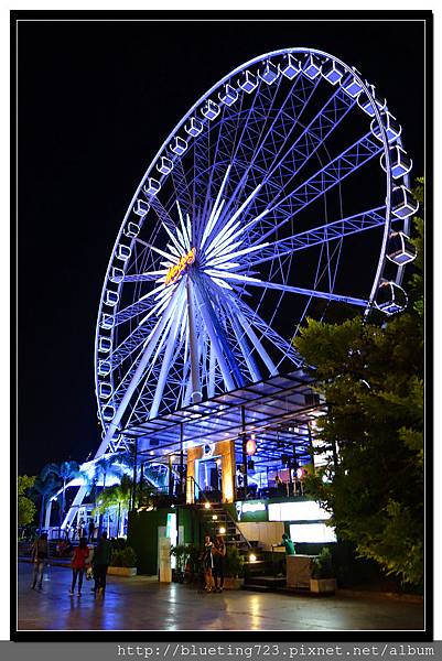 泰國曼谷《Asiatique the Riverfront 河濱夜市》夜晚摩天輪.jpg