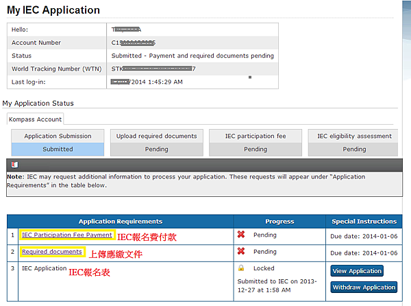 payment n required documents