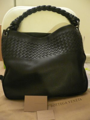 【已售】【BOTTEGA VENETA　真品】黑色編織手提側肩包.jpg