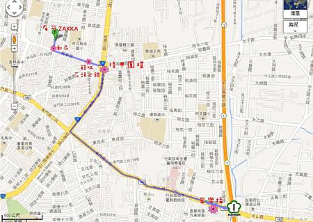 從交流道下來，開往布可約10-20分鐘路程