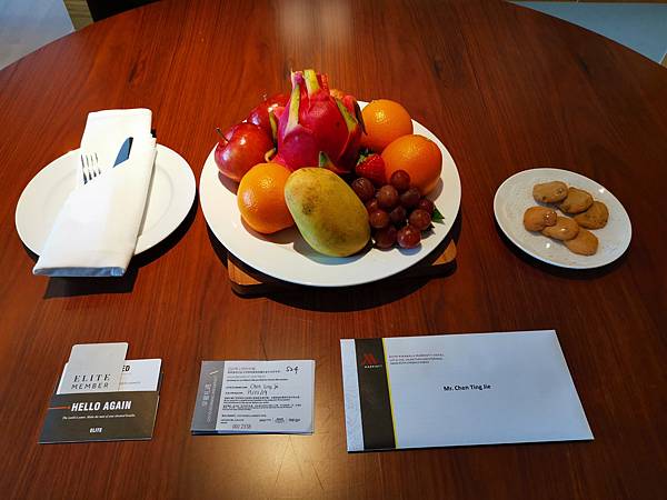 亞庇萬豪酒店海景套房歡迎水果
