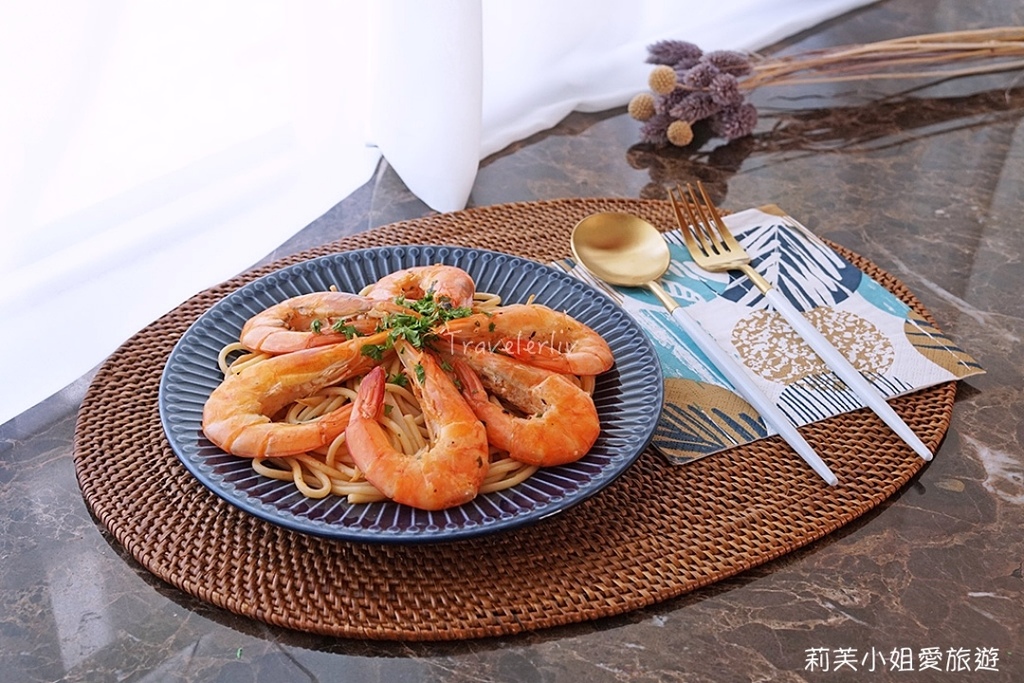 [食譜] 清炒鮮蝦義大利麵，15分鐘快速上菜