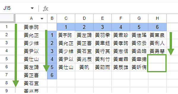 如何處理過長的Google試算表資料：Excel自動換列行技