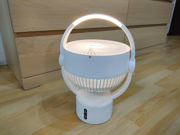 SANSUI山水 攜帶型電扇無線充電式風扇│夏日必備LED驅蚊照明的空氣循環DC風扇